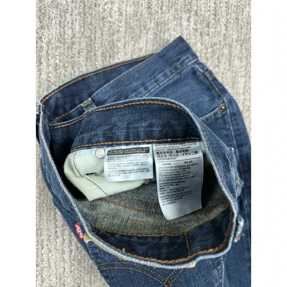 Levis 514 Straight Leg Jeans Men's 36x32 (fits 36x31.5) Medium Wash Blue Denim